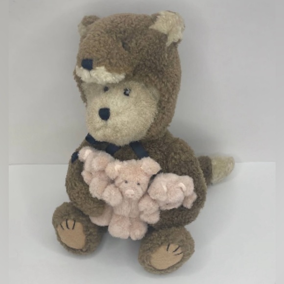 Bear Boyds Huff P Wolf 3 Little Pigs Bacon Porkchop Hamlette Beary Tales Vintage - Picture 7 of 9
